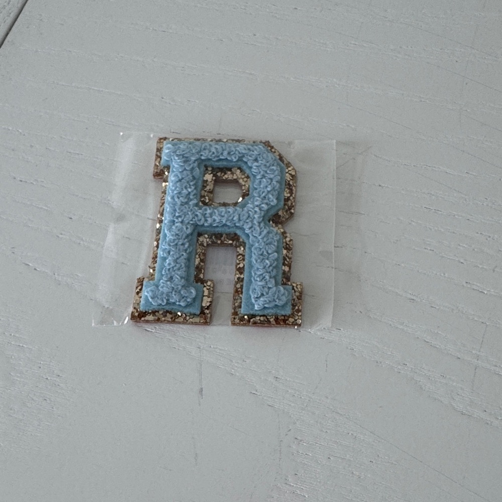 Stoney Clover Lane Blue and Gold Letter Patch